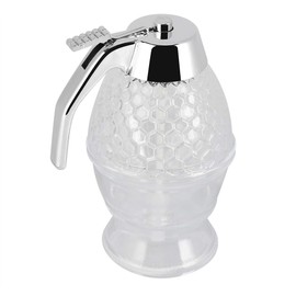 Honey Glass 200ml Honey Syrup Dispenser Pot Vintage No Drip Container