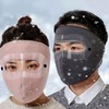 Full-Face Winter Goggle Mask - Cold Protection (Neck Cover & Basic Types) Cold Protection Mask (Basic Pink) 5ea