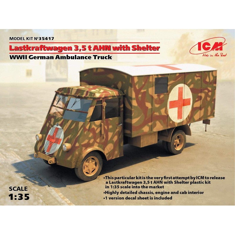 ICM 1/35 Renault Ahn 3.5 to 35417 – with Plane,