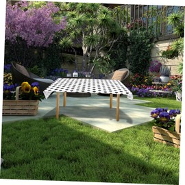 CIYODO Pcs Football Party Table Cover Reusable Plastic Picnic Tablecloth for Birthday Decorations