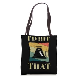 I'd Hit That Corn Hole Board Sand Bag Toss Retro Cornhole Tote Bag