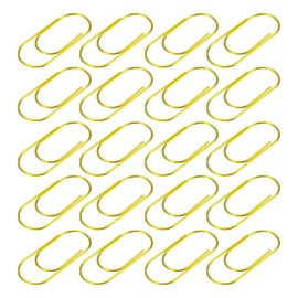YOKIVE 30 Pcs Paper Clip, Wide Coated Large Clips with Box, Keep Table Neat, Great for Office, Art, Home, Daily Use (Gold Tone, 2-Inch)