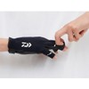 Daiwa DG-6323W Cold Weather Light Grip Gloves, 5 Pieces, Gunmetal,