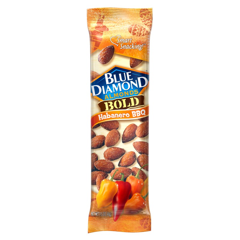 Blue Diamond Almonds, BOLD Flavored Habanero BBQ On-The-Go Snack Nuts