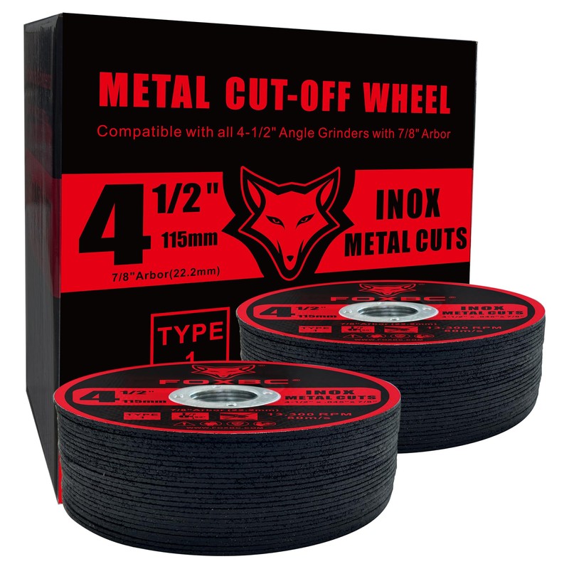 FOXBC 4-1/2 Inch Cut Off Wheel Discs for Angle Grinder,