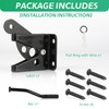 Wmebee Upgrade Self-Locking Gate Latch for Wooden Fence Heavy Duty,