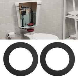 Briny River 4Pcs Toilet Cistern Rubber Washer for Connect The Bottom of The Siphon to The Toilet Tank 65x45x3mm