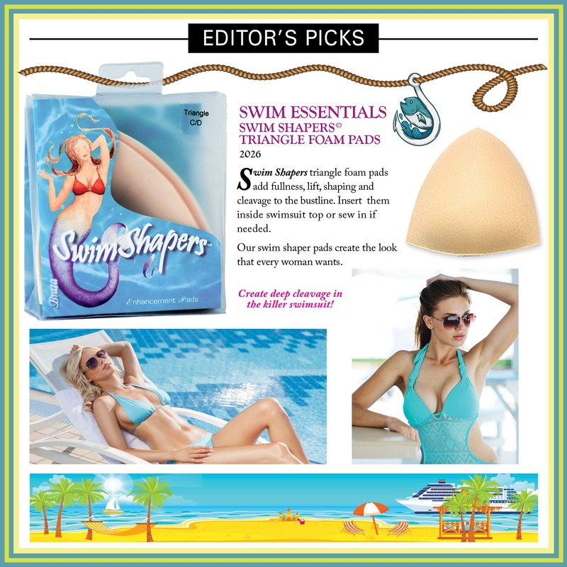 Braza Swim Shapers - Triangle Enhancement Pads, Beige, Size C/D