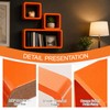 Floating Cube Wall Shelves, Set of 3,for Bedroom Living Room