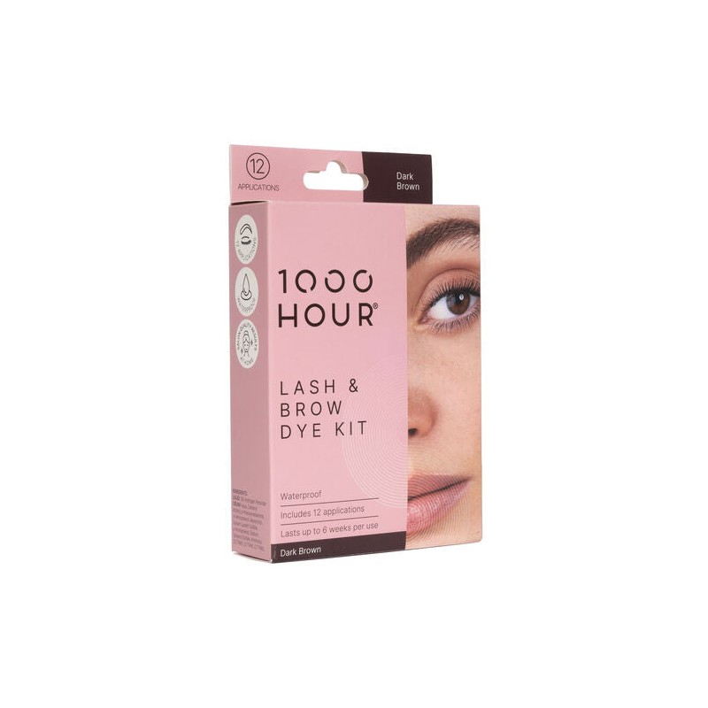 1000 Hour Eyelash & Brow Dye Kit Dark Brown