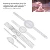 5Pcs Medical Goniometer Transparent Plastic Multifunction Joint Goniometer Set Kit