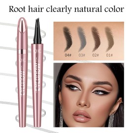 Microblading Eyebrow Pencils, Waterproof 3D Eyebrow Pencils, Waterproof, Creates Effortless Natural Looking, Grey