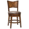 Hillsdale Jenkins 30.5" Swivel Bar Stool in Rustic Oak