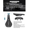 GORIX Bicycle Saddle Wide Shock Absorption Waterproof Abrasion Resistant Mountain