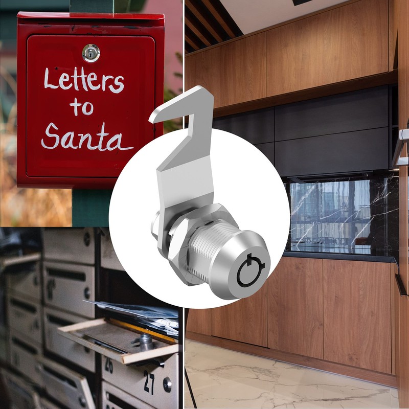 Hecfu 2 Pcs Tool Box Locks with Keys, Hook Cam,
