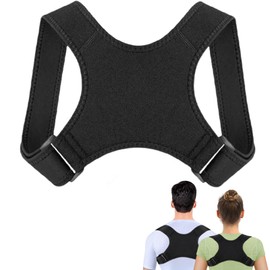 姿勢サポーター 姿勢ベルト 猫背矯正 背筋補正 ベルト サポーター 男女兼用 (M)