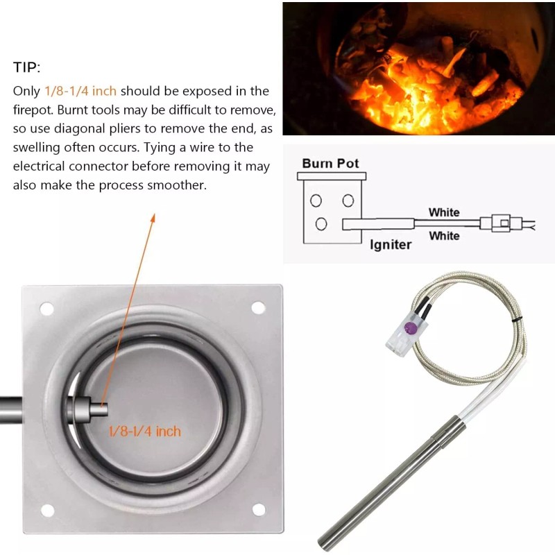 Pit Boss 2 Packs Hot Rod Igniter Kit Replacement for