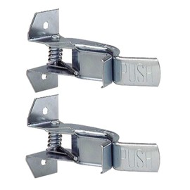 Wideskall Heavy Duty Metal Gaint Spring Grip Clamp Tool Hanger Wall Orgainzer for Garage Closet Brooms and Mops Wall Mount Holder (Pack of 2)