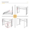 Lutown-Teen Small Folding Desk 32 inch, No Assembly Required Small
