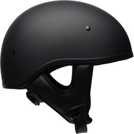 Bell Pit Boss "Sport" Unisex-Adult Half Street Helmet (Solid Matte Black, Large) (D.O.T.-Certified)
