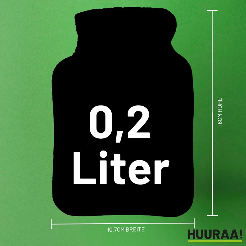 Huuraa Taschenwärmer Cyprus My Love Geschenk 0,2 Liter Grey Mini