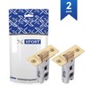 XFORT Tubular Latch, Polished Brass, Tubular Door Latch for Internal