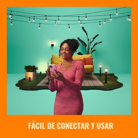 Wiz Wi-Fi LED Smart Color Changing Elpas Bollard Path Light Extension - Pack of 1 - Outdoor - Weatherproof - Control with Wiz Connected App - Works with Google Home, Alexa and Siri Shortcuts