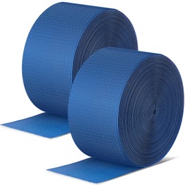 Shappy 2 Rolls 84 ft Gymnastics Mat Hook Fastener Nylon Hook Mat Fastener 4" Wide Hook and Loop Nylon Tape Strips for Carpet Bonded Foam Seams for Gymnastics and Cheer Gym Floors (Dark Blue)