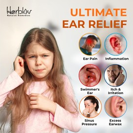 Natural Ear Drops for Kids – Organic Ear Oil Drops for Comfortable Ears, Relief from Ear Aches, Itchy Ears, and More – Safe for Children, Made in the USA