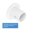 uxcell Closet Rod Bracket, 4Pcs Stainless Steel Flange Closet Holder,