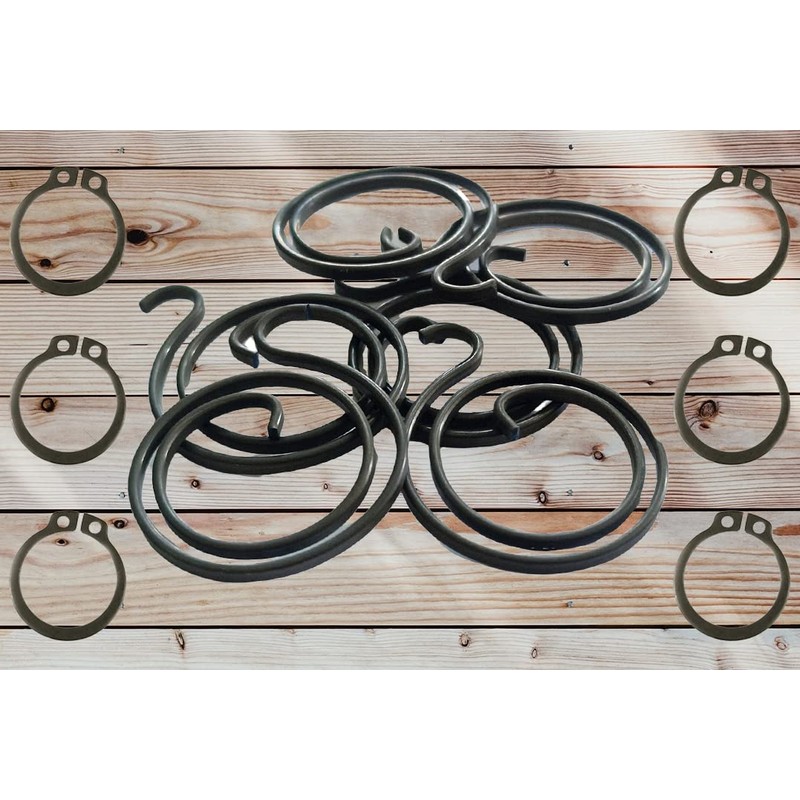 6 Door Handle Springs (2-Turn Coil, 2mm Thick, Black Zinc