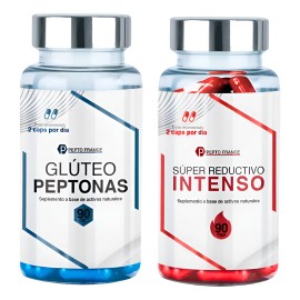 Kit Suplementos Glúteo Peptona + Reductivo Intenso 90cáps Sin Sabor