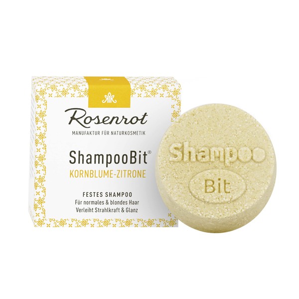 Rosenrot Solid ShampooBit® Cornflower Lemon 60g