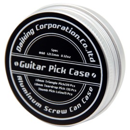 Daiking Corporation DKAPC-BK Guitar Pick Case, Silver