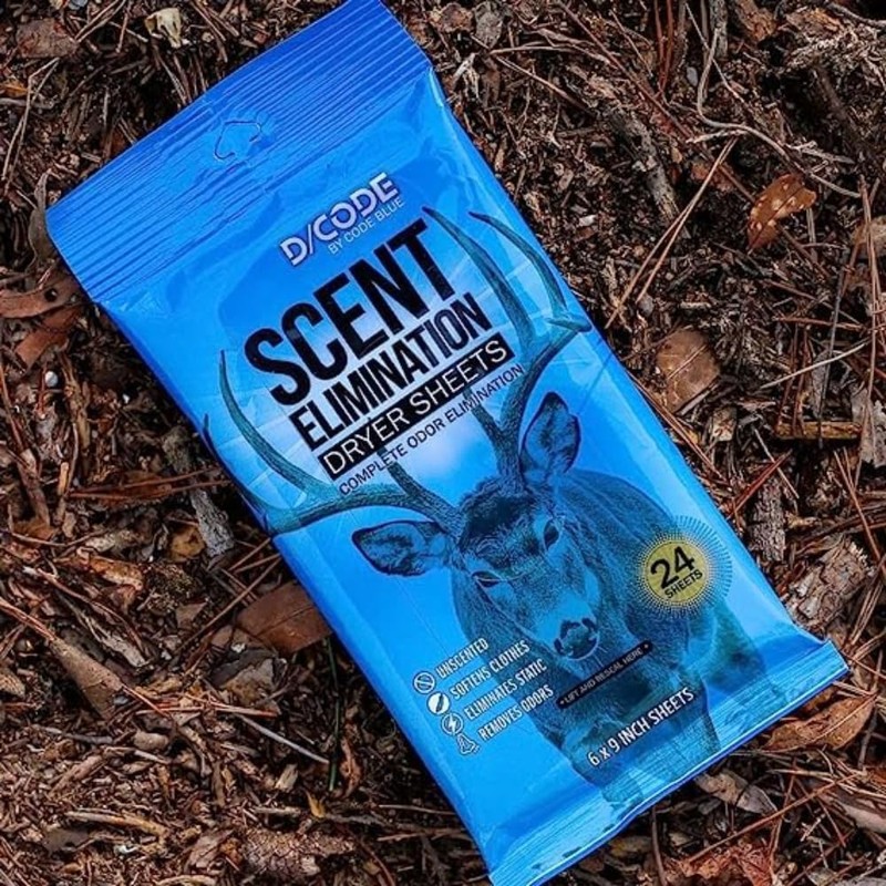 D/CODE by Code Blue Scent Elimination Dryer Sheets, Unscented, 24