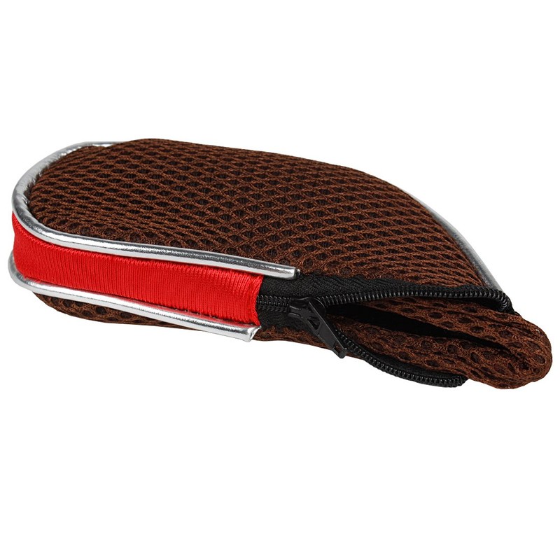 Andux Mesh Golf Iron Club Head Covers with Zipper Left