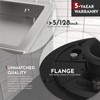 WEBANG 6 Inch Square Shower Drain Brushed Floor Drain with