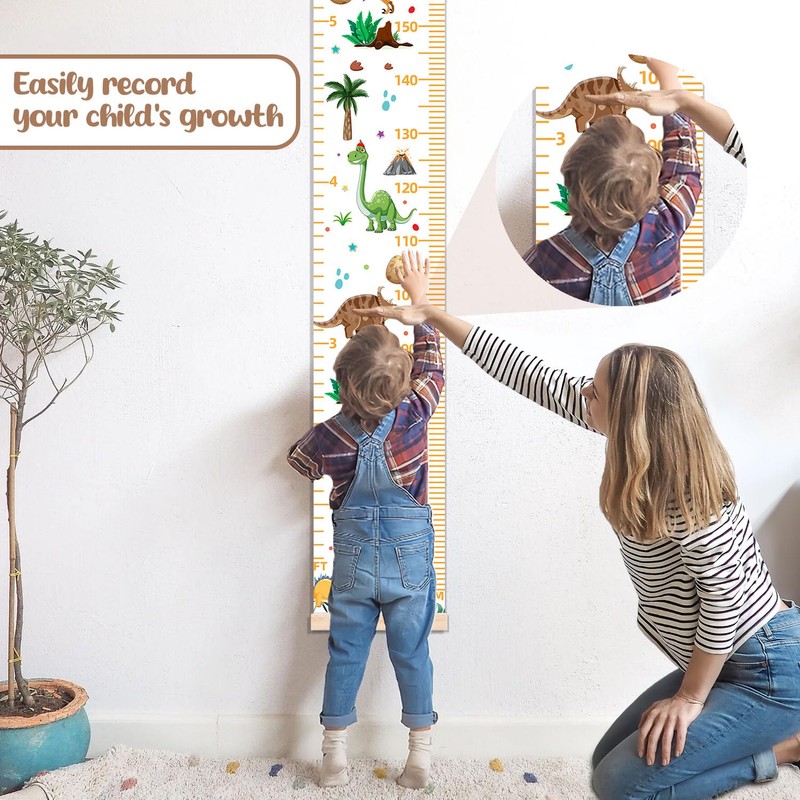Baby Height Growth Chart, Dragon Theme Decor Height Chart for