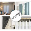 ANCLLO 3pcs Heavy Duty Curtain Rod Brackets for 3/4 Inch