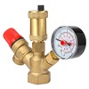 DN25 Brass Boiler Valve, 3-6Bar Adjustable Relief Valve Pressure Regulator