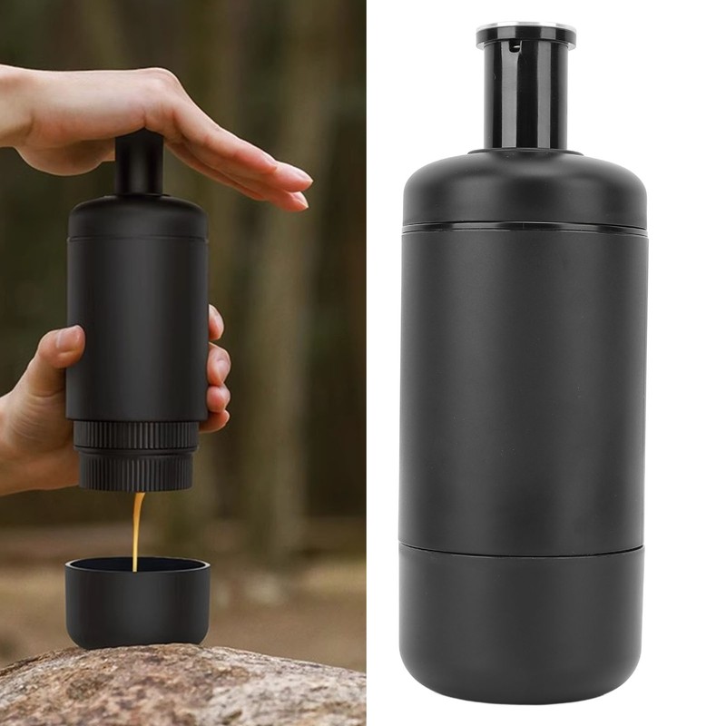 Travel Coffee Maker Manually Operated Compatible for Gusto Capsules Ground