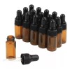 Yikismart 100 Uds 3 Ml Frascos Ámbar Cuentagotas Para Aceite