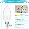 MAXvolador E12 LED Candelabra Light Bulbs 60W Equivalent, 4000K Neutral
