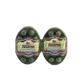 ITZURES ARTISAN SOAP Algae Spirulina for Nutrition and Antioxidants &Exfoliating (2PCS)
