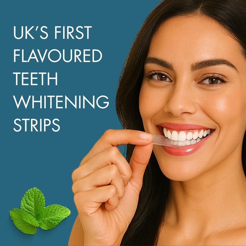 GLOWME Pap Teeth Whitening Strips – Peppermint Flavour, 28 Strips