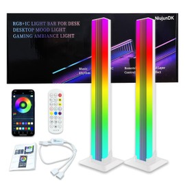 NiujunDK Game Table lamp, TV Background lamp, Computer Decoration lamp, RGB Light bar, Room Smart LED Light bar,16 Million Colors, Dynamic Music Synchronization Mode USB Interface