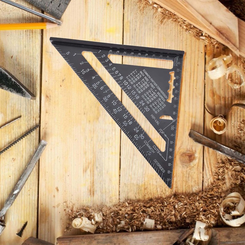 7 Inch Carpenters-Square-Aluminium Speed Square - Versatile Set Alloy Square