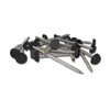 50 x Anthracite Grey UPVC 30mm Poly Top Pins Nails