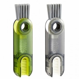 Multi-Purpose Crevice & Bottle Cleaning Brush 02 Tumbler Cleaning Brush - Black 6ea