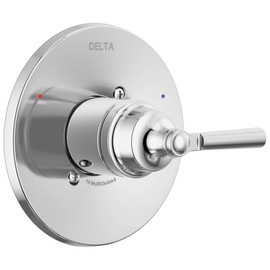 Delta Saylor 14 Series Single-Function Valve Trim Kit, Chrome Handle Set for Shower Faucet System, Chrome T14035 (Valve Not Included)